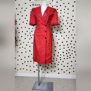Elegant Red Women's Dress